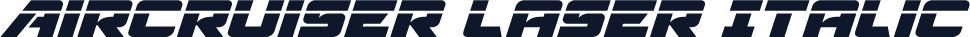 Aircruiser Laser Italic