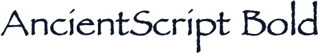 AncientScript Bold