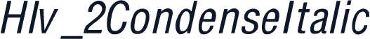 Hlv_2CondenseItalic