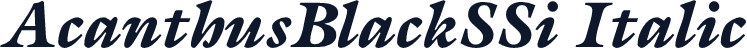 AcanthusBlackSSi Italic