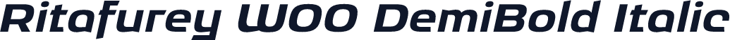 Ritafurey W00 DemiBold Italic