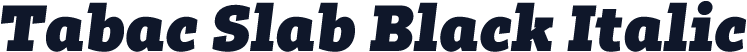 Tabac Slab Black Italic