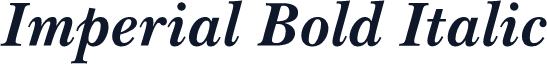 Imperial Bold Italic