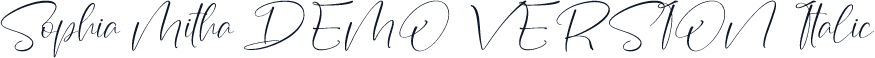 Sophia Mitha DEMO VERSION Italic