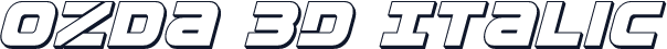 Ozda 3D Italic