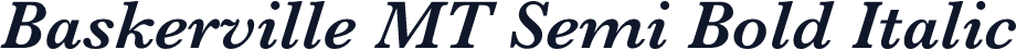 Baskerville MT Semi Bold Italic