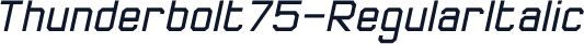 Thunderbolt75-RegularItalic