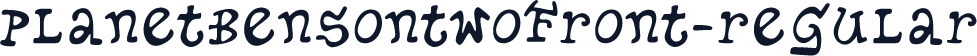 PlanetBensonTwoFront-Regular