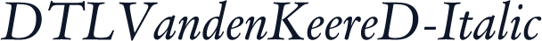 DTLVandenKeereD-Italic