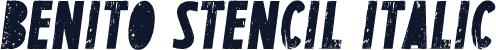 Benito Stencil Italic