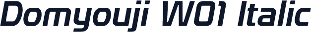 Domyouji W01 Italic