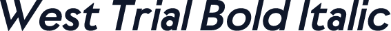 West Trial Bold Italic