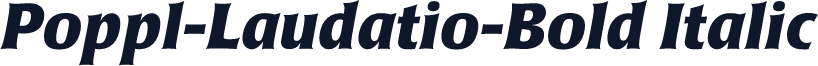 Poppl-Laudatio-Bold Italic