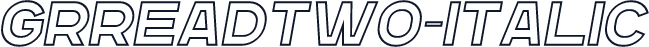 GRReadTwo-Italic