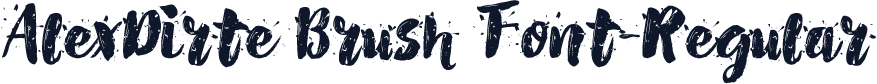 AlexDirte Brush Font-Regular