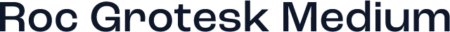 Roc Grotesk Medium