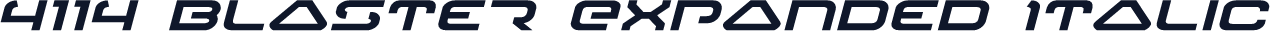4114 Blaster Expanded Italic