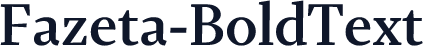 ☞Fazeta-BoldText