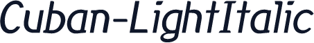 Cuban-LightItalic