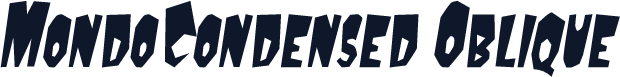 MondoCondensed Oblique