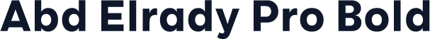 Abd Elrady Pro Bold