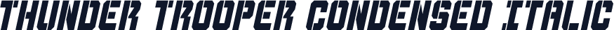 Thunder Trooper Condensed Italic