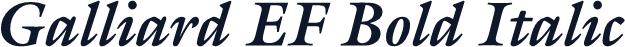 Galliard EF Bold Italic
