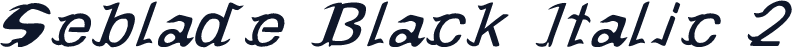 Seblade Black Italic 2