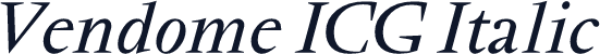 Vendome ICG Italic