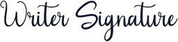 Writer Signature