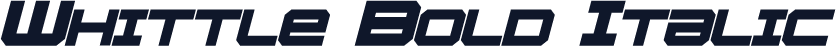 Whittle Bold Italic
