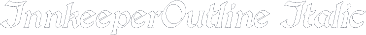 InnkeeperOutline Italic