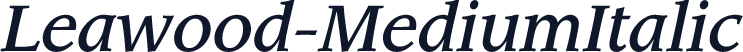 Leawood-MediumItalic