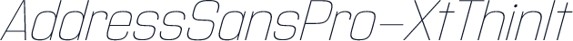 AddressSansPro-XtThinIt