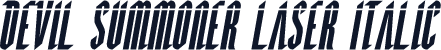 Devil Summoner Laser Italic