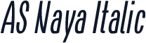 AS Naya Italic