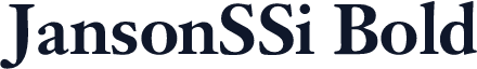JansonSSi Bold