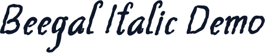 Beegal Italic Demo