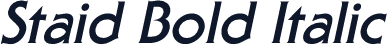 Staid Bold Italic