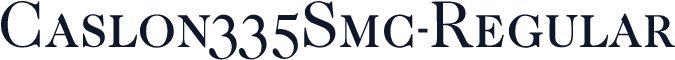 Caslon335Smc-Regular