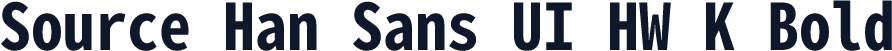 Source Han Sans UI HW K Bold