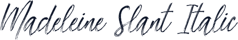 Madeleine Slant Italic