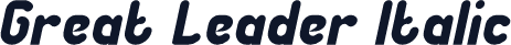 Great Leader Italic