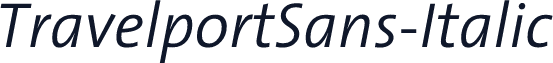 TravelportSans-Italic