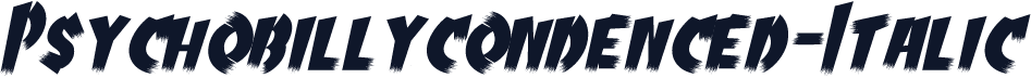 Psychobillycondenced-Italic