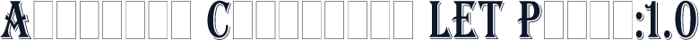 Algerian Condensed LET Plain:1.0
