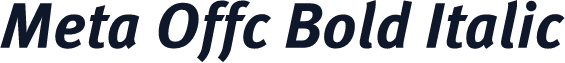 Meta Offc Bold Italic