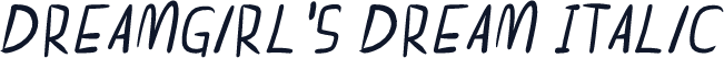 dreamgirl's dream Italic