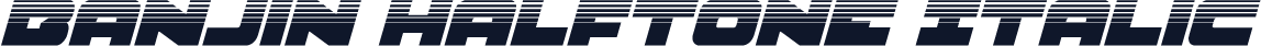 Banjin Halftone Italic