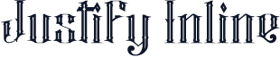 Justify Inline